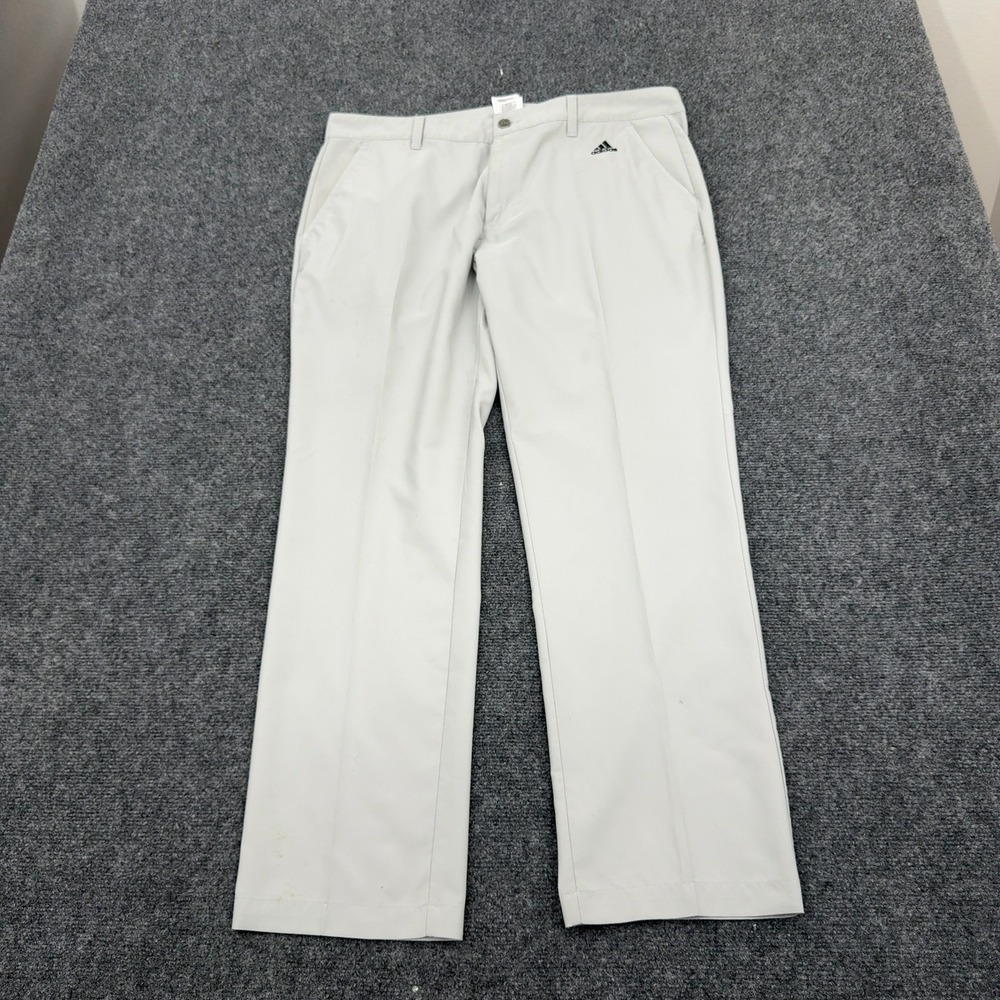 Adidas Pants Mens 36x30‎ Grey Performance Golf Sportswear Athleisure Style